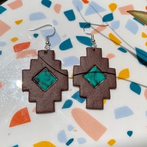 Faux Leather Earrings